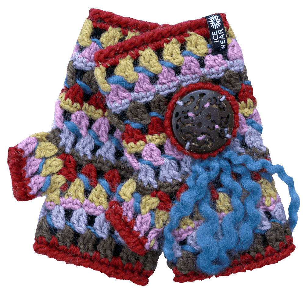 LAUFEY Hand crochet wool mittens